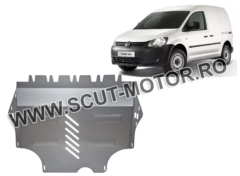 Scut motor din aluminiu VW Caddy cu WEBASTO 2011-2025
