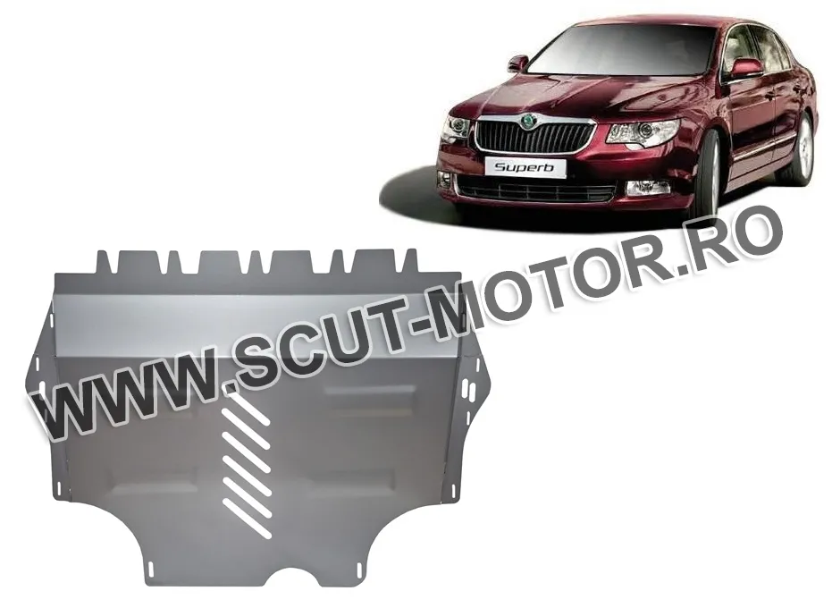 Scut motor din aluminiu Skoda Superb II 2008-2015