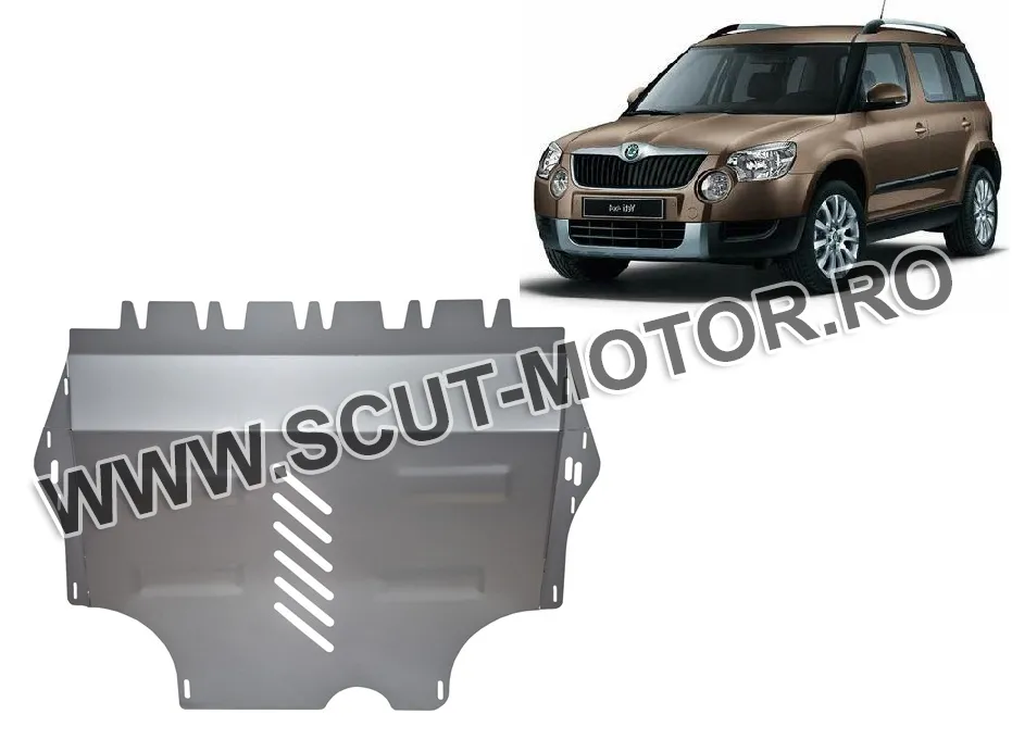 Scut motor și cutie de viteză din aluminiu Skoda Yeti 2011-2017