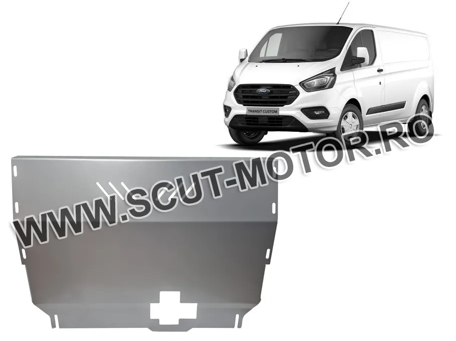Scut motor din aluminiu Ford Transit Custom - Tracțiune față 2020-2023