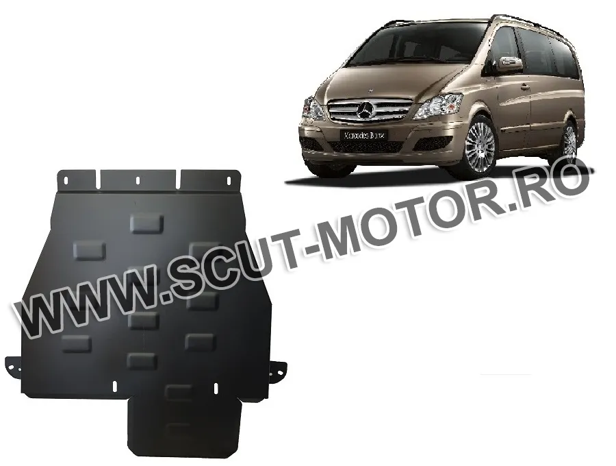 Scut metalic cutie de viteză și reductor Mercedes Viano W639, varianta 4x4 automată 2003-2014