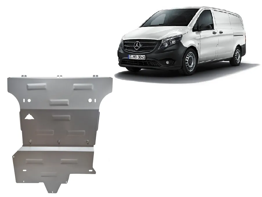 Scut motor din aluminiu Mercedes Vito W447, 4x4 2020-2026