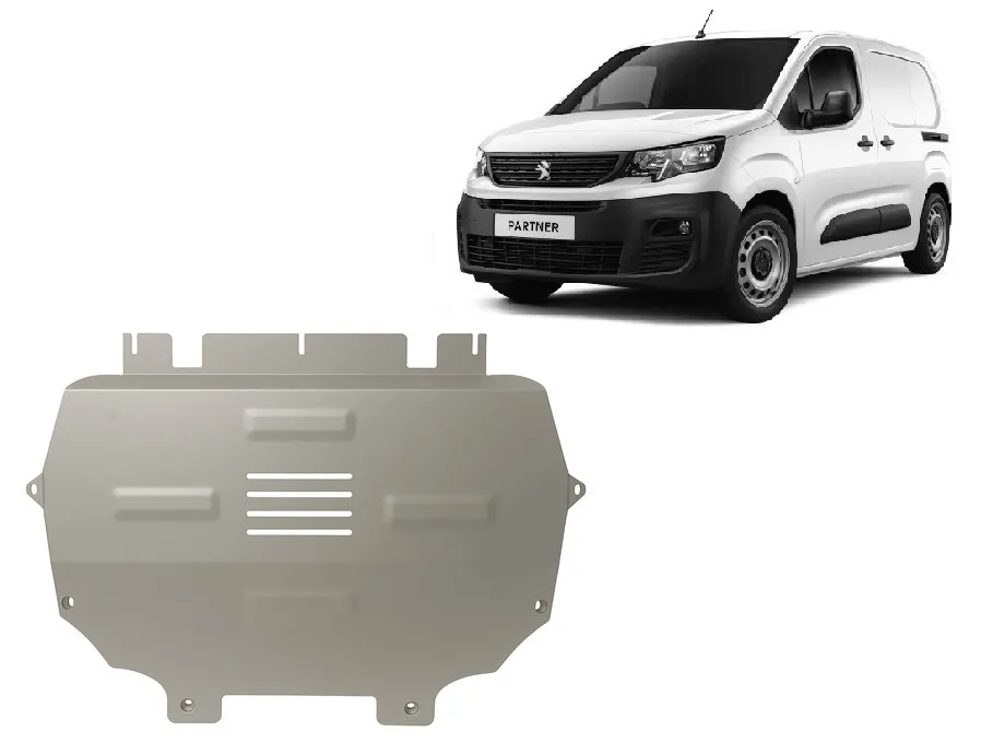 Scut motor din aluminiu Peugeot Partner 2018-2026